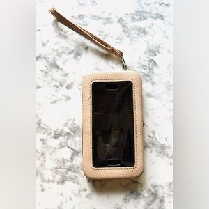 Cell Phone Purse with Touch Screen Wristlet Wallet, Works Great! Card Holder